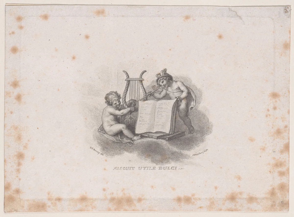 Apollo and Mercury as Infants by Francesco Bartolozzi, print, 1797