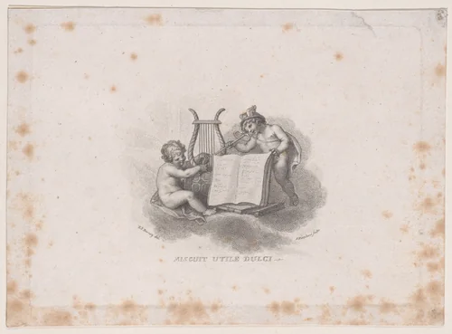 Apollo and Mercury as Infants by Francesco Bartolozzi, print, 1797
