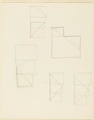 Untitled (recto) by Robert Mangold, drawing, 1978