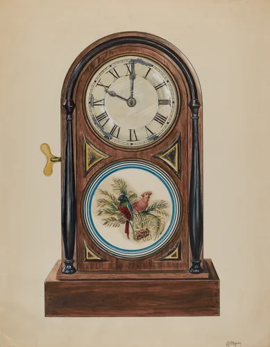 Mantel Clock by Ralph Atkinson, index of american design, 1936