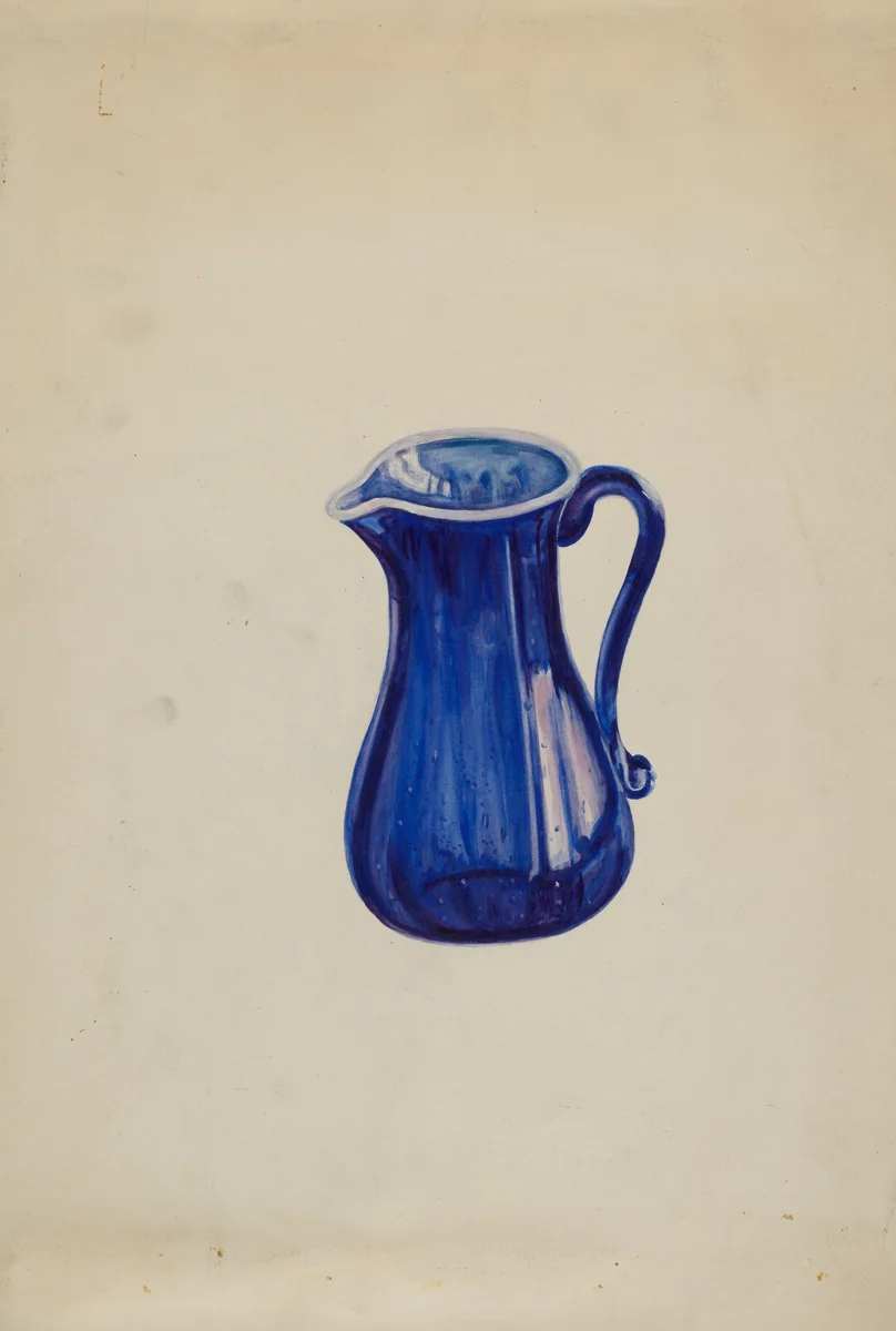 Pitcher by Ella Sterling, index of american design, 1936