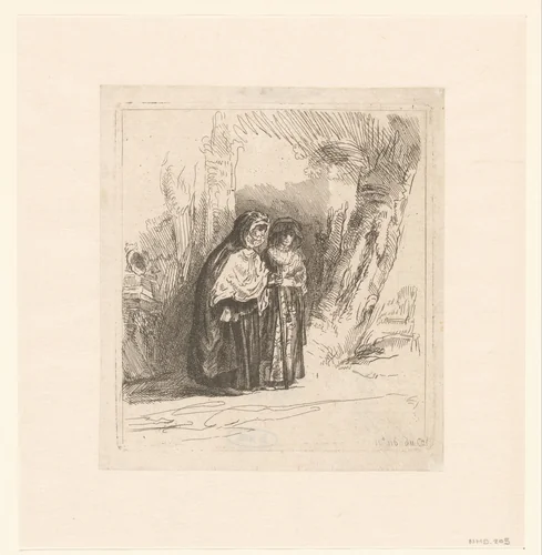 The Spanish gypsy 'Preciosa' by Pierre François Basan, print, 1733-1797