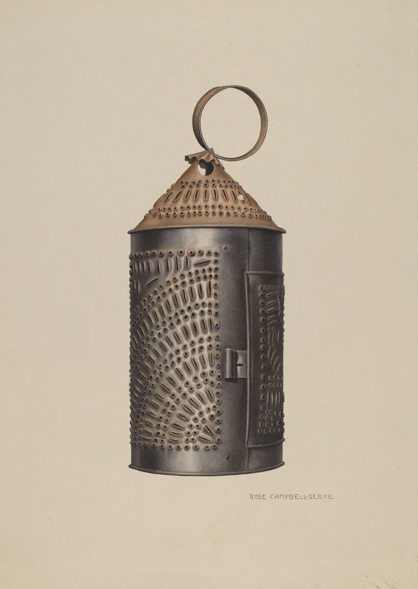 Lantern by Rose Campbell-Gerke, index of american design, 1935-1942