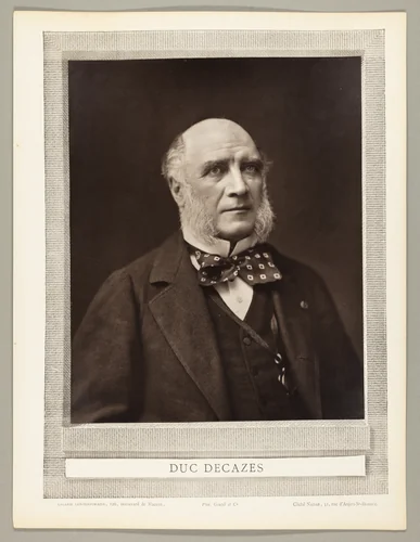 Élie-Louis, duc Decazes (French statesman and diplomat, 1819-1886) by Nadar, photograph, 1853-1877