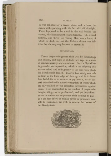 Tailpiece (page 280) from The Fables of Aesop by Thomas Bewick, illustrated book, 1818