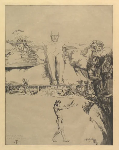 "Integer Vitae...", from "Vom Tode Zweiter Teil" by Max Klinger, print, 1878