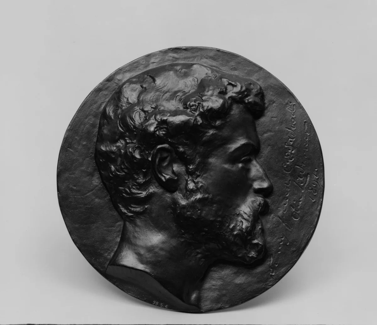 Colonel C. E. S. Wood by Olin Levi Warner, artwork, 1891-1898