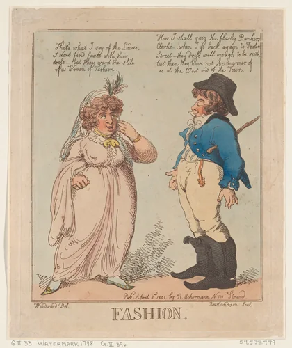 Fashion by Thomas Rowlandson, print, 1801