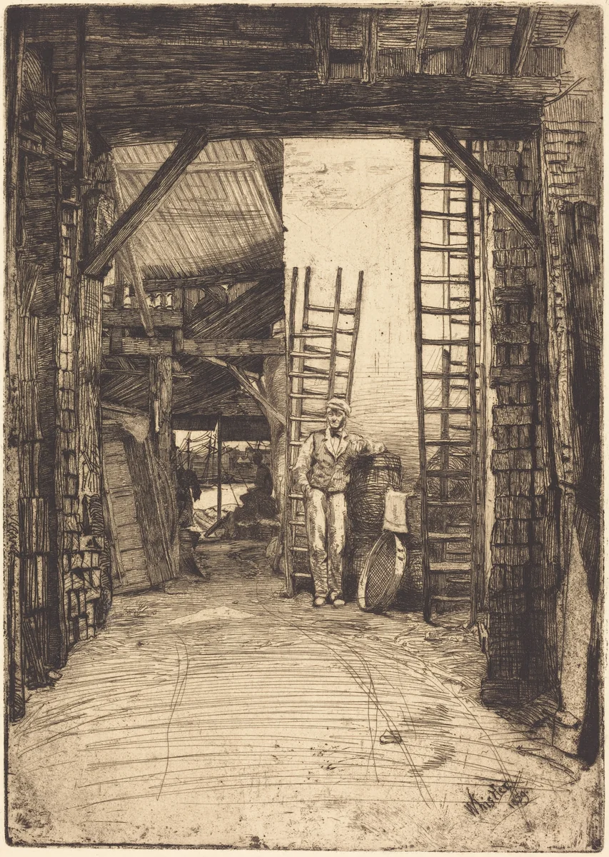 The Lime-Burner by James McNeill Whistler, print, 1859