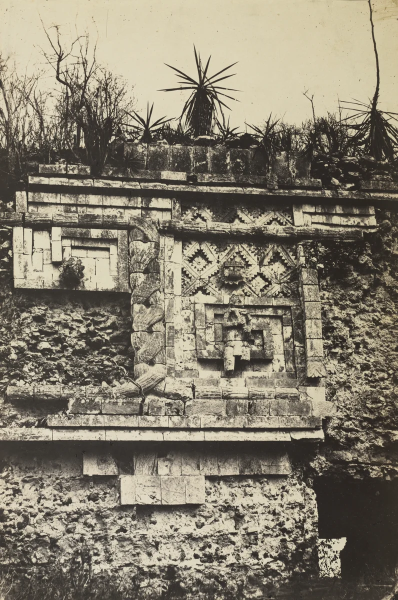 The Nunnery, Uxmal by Claude-Joseph-Désiré Charnay, photograph, 1860