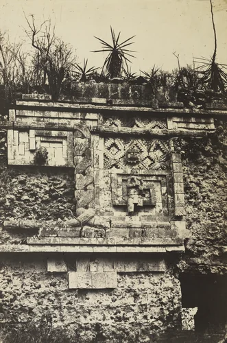 The Nunnery, Uxmal by Claude-Joseph-Désiré Charnay, photograph, 1860
