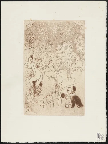 Envy II (L'Envie II) from The Seven Deadly Sins (Les Sept péchés capitaux) by Marc Chagall, print, 1925
