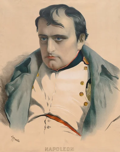 Bust Portrait of Napoleon by Paul Delaroche, print, 1847-1857