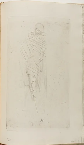 Nude Posing by James McNeill Whistler, print, 1874-1875