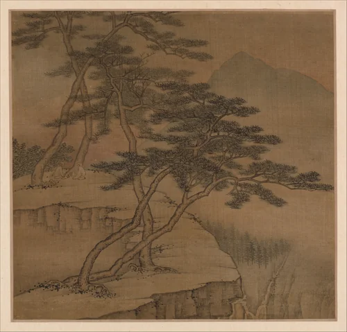 Landscapes in the styles of old masters by Gao Cen, painting, 1667