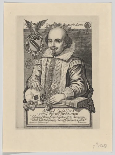William Shakespeare by Charles William Sherborn, print, 1876