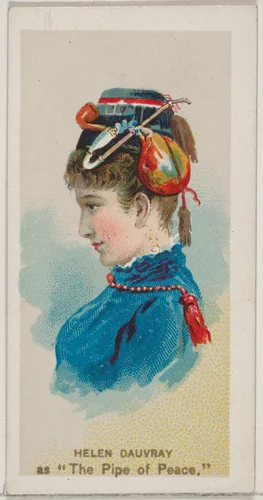 Helen Dauvray as "The Pipe of Peace," from the series Fancy Dress Ball Costumes (N73) for Duke brand cigarettes by W. Duke, Sons & Co., print, 1889