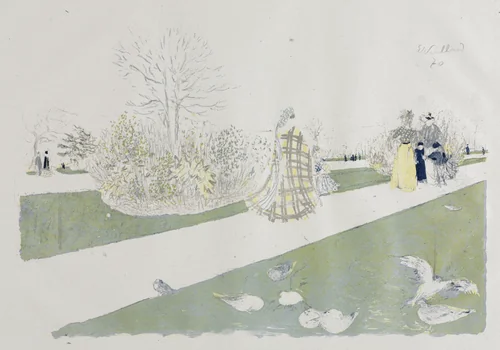 The Tuileries Garden by Edouard Vuillard, print, 1896