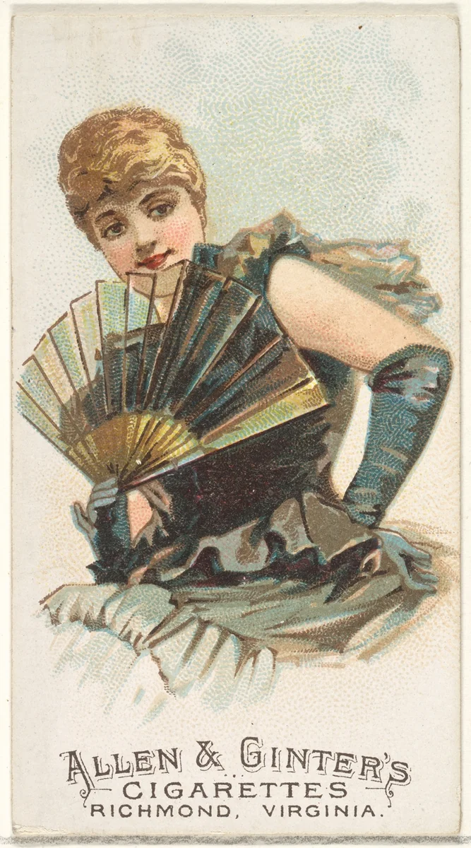 Plate 16, from the Fans of the Period series (N7) for Allen & Ginter Cigarettes Brands by Allen & Ginter, print, 1889