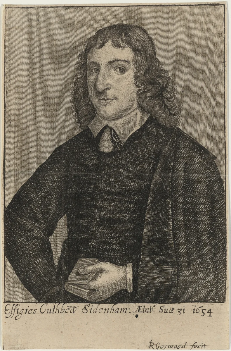 Cuthbert Sydenham by Robert Gaywood, print, 1654