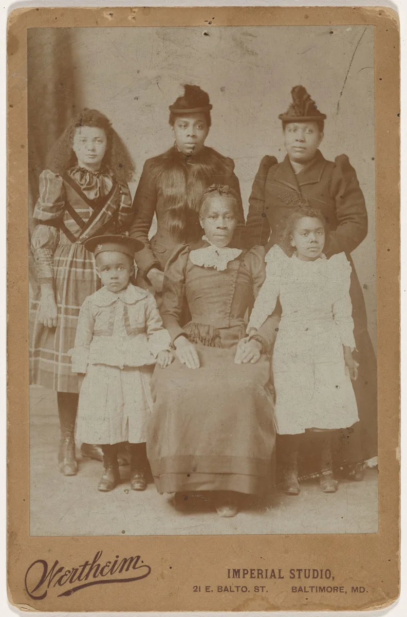 Portrait of a Family by Wertheim Imperial Studio, photograph, 1891-1901
