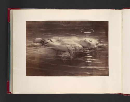 [Painting of Ophelia?] by John Thomson, photograph, 1865