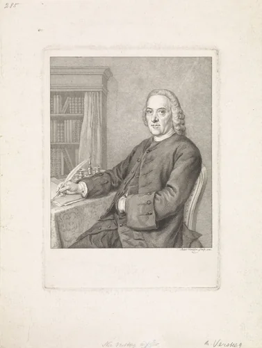 Portret van Nikolaes Versteeg by Reinier Vinkeles, print, 1771