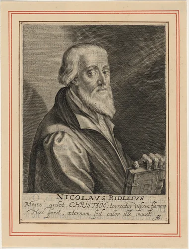 Nicholas Ridley, Bishop of London, Protestant Martyr by Magdalena van de Passe
Willem de Passe, print, 1620