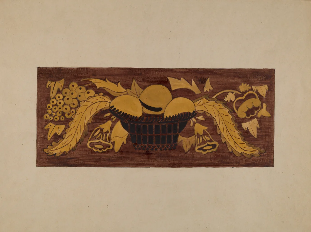 Hitchcock Chair by Genevieve Sherlock, index of american design, 1940