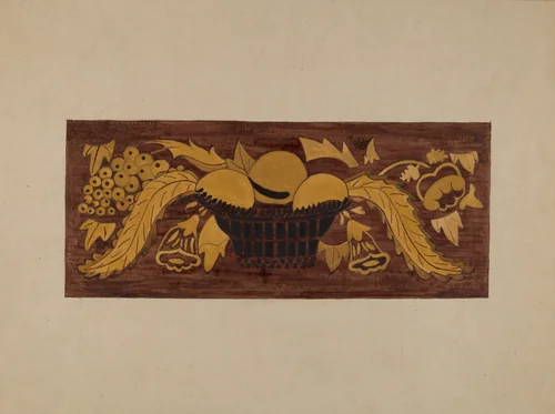 Hitchcock Chair by Genevieve Sherlock, index of american design, 1940