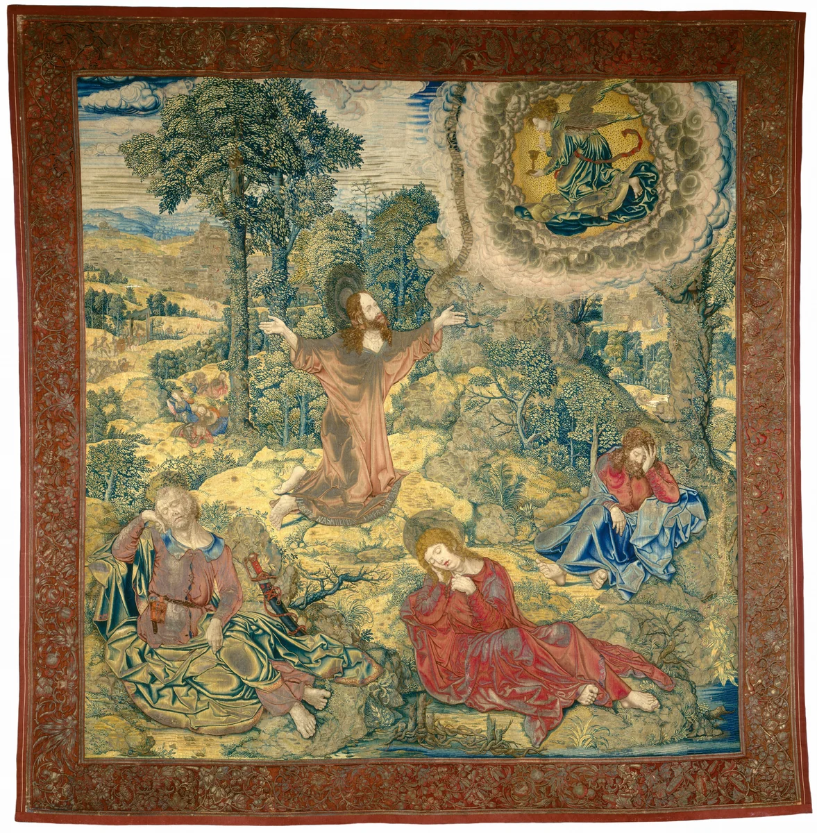 The Garden of Gethsemane by Pieter Pannemaker; Bernard van Orley, decorative art, 1520