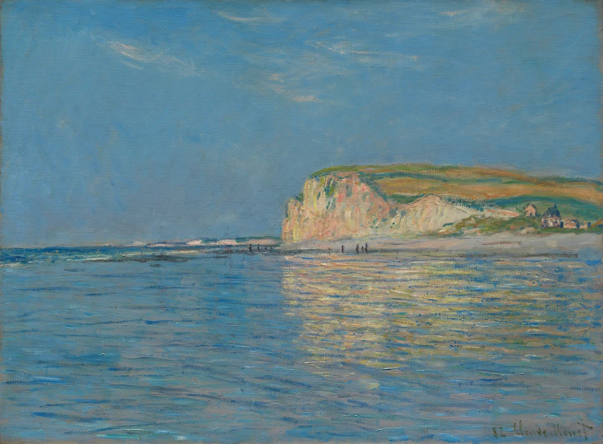 Low Tide at Pourville, near Dieppe, 1882 by Claude Monet, painting, 1882