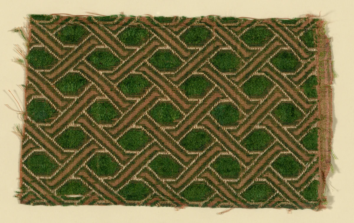 Fragment by Italy, textile, 1625-1675