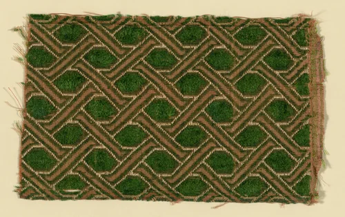 Fragment by Italy, textile, 1625-1675