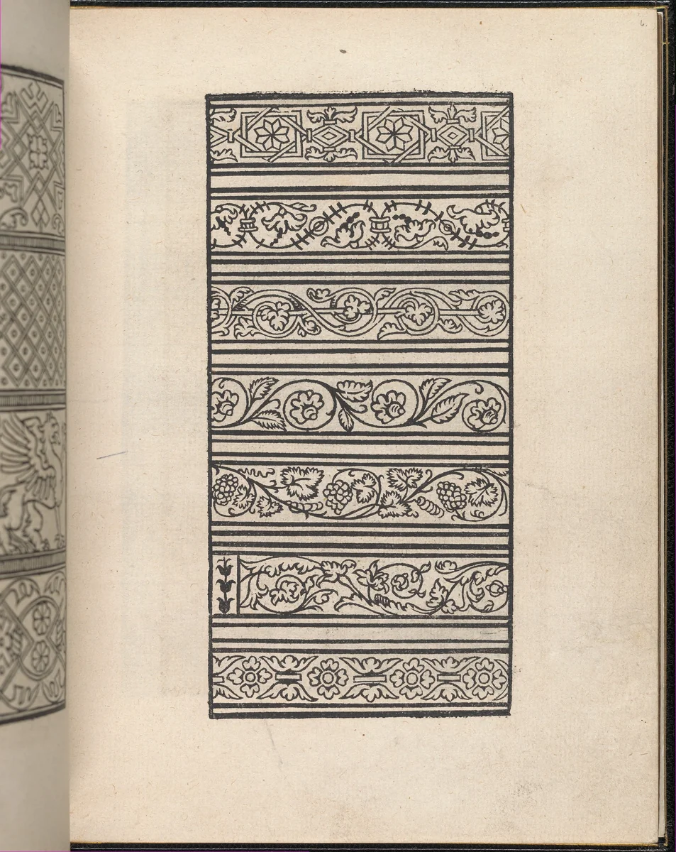 Page from Ein new kunstlich Modelbuch...(Page 6r) by Peter Quentel, book, 1544