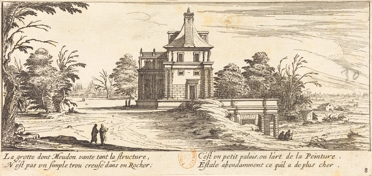 Le Grotte de Meudon by Israël Silvestre, print, 1655