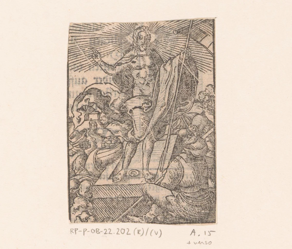 Opstanding by Unknown, print, 1558
