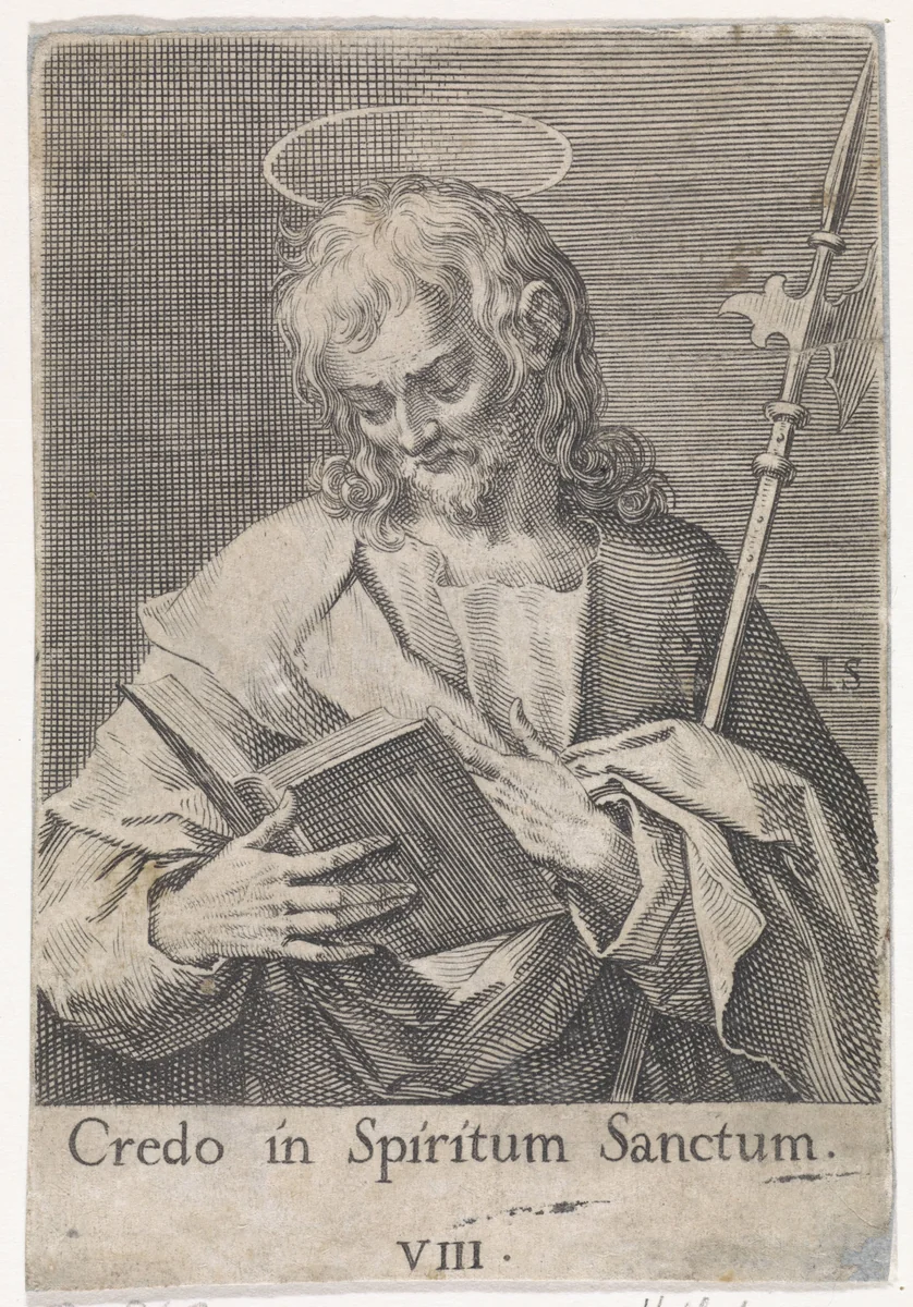 Apostel Judas Taddeüs by Unknown, print, 1570-1600