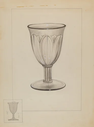 Goblet by Philip Johnson, index of american design, 1936