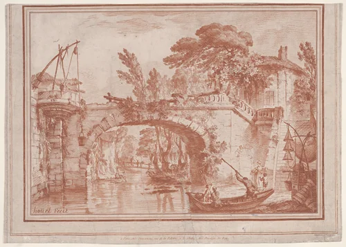 Paysage by Gilles Demarteau, print, 1737-1776