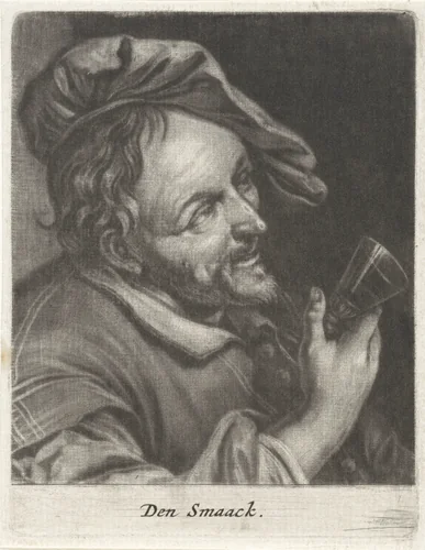 De smaak by Jacob Toorenvliet, print, 1651-1719