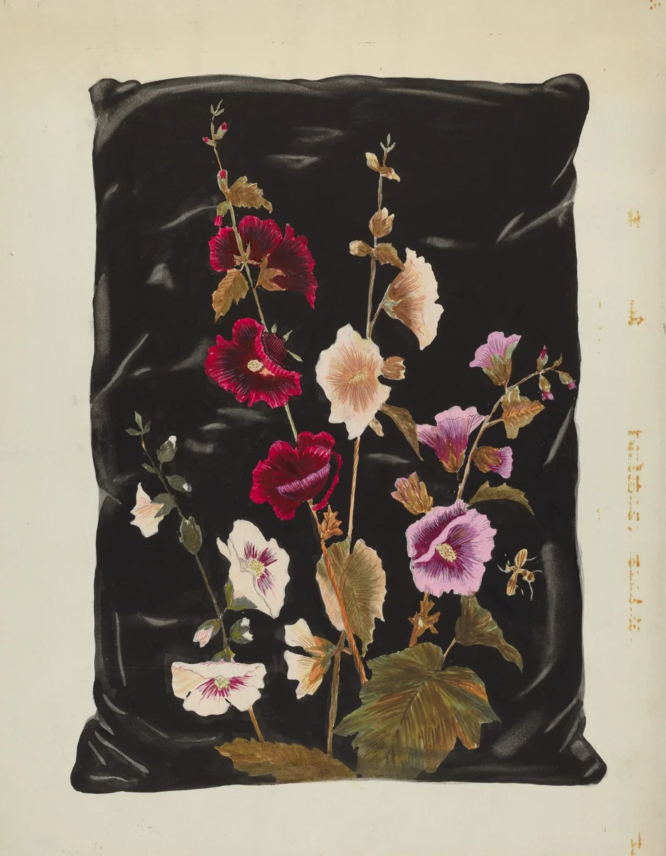 Pillow by Florence Huston, index of american design, 1937