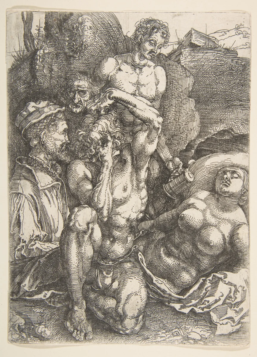 The Desperate Man by Albrecht Dürer, print, 1515