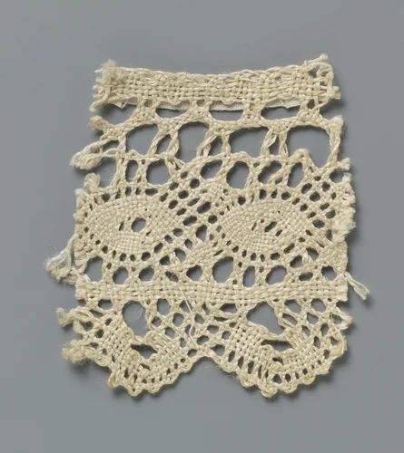 Strook kloskant met spitsovalen by anonymous, other, 1800-1899