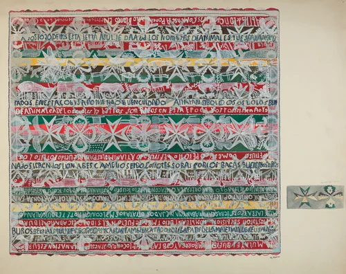 Bedspread by Margery Parish, index of american design, 1937