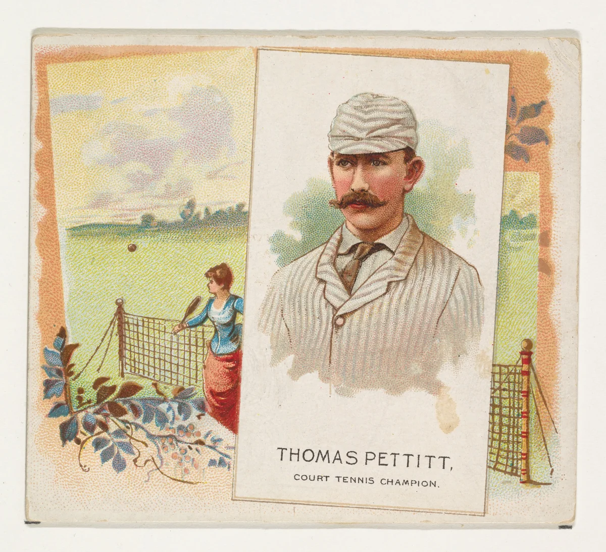 Thomas Pettitt, Court Tennis Champion, from World's Champions, Second Series (N43) for Allen & Ginter Cigarettes by Allen & Ginter, print, 1888
