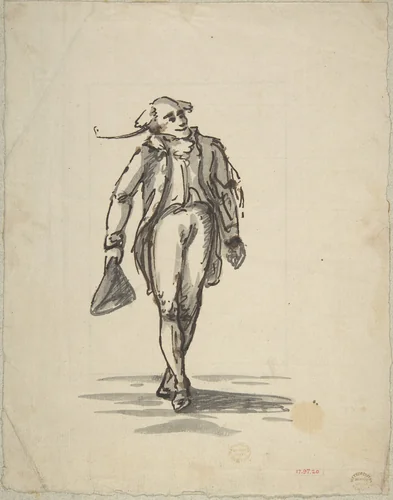 Figure of a Man, the Lawyer by Henry William Bunbury, drawing, 1785-1795