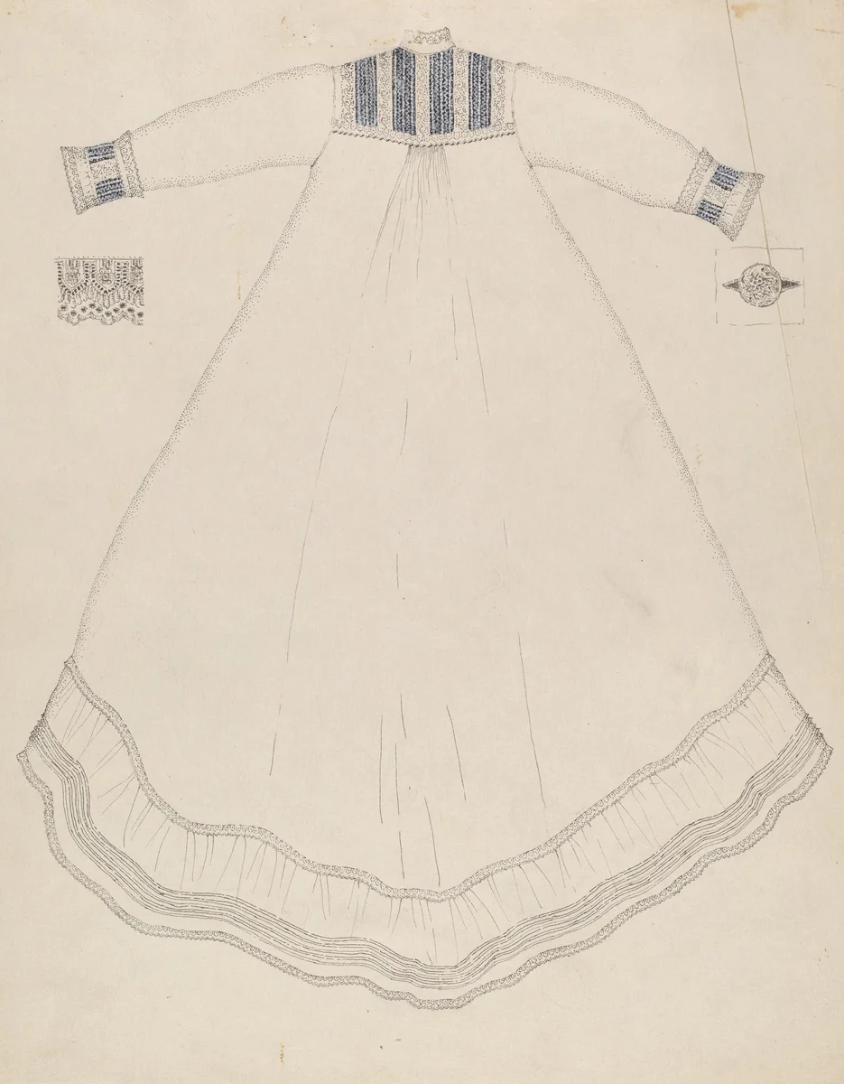 Nightgown by Evelyn Bailey, index of american design, 1935-1942