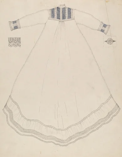 Nightgown by Evelyn Bailey, index of american design, 1935-1942