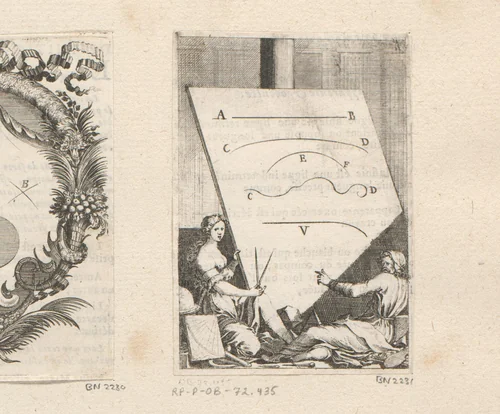 Definiëring van een lijn by Sébastien Leclerc, print, 1669